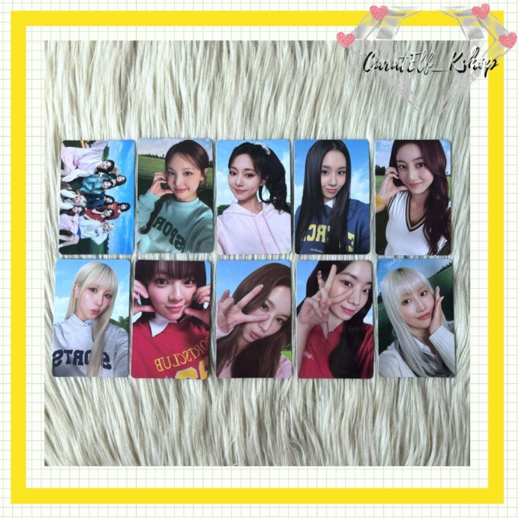 การ์ดรูปถ่ายอย่างเป็นทางการของ Nabati x Twice