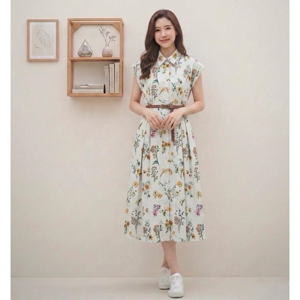 HELIA Midi Dress เดรสผู้หญิง