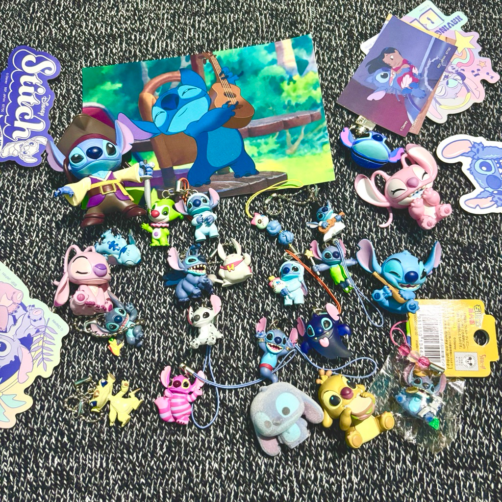 GANTUNGAN PART 2 ต่างๆพวงกุญแจพวงกุญแจ Disney Stitch Villain Lilo Mickey Goofy Aladdin Genie Jin Lor