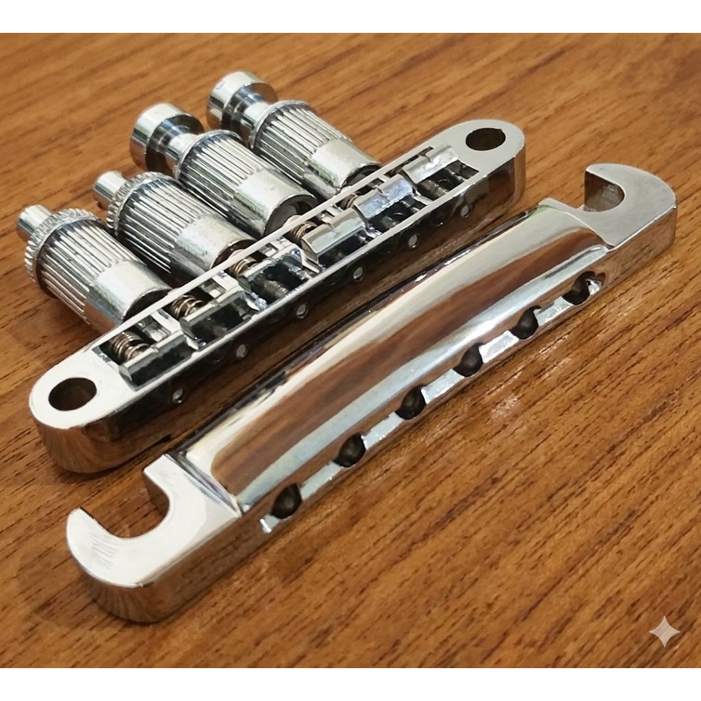 Les Paul Gibson Tune O Matic Chrome Guitar Bridge