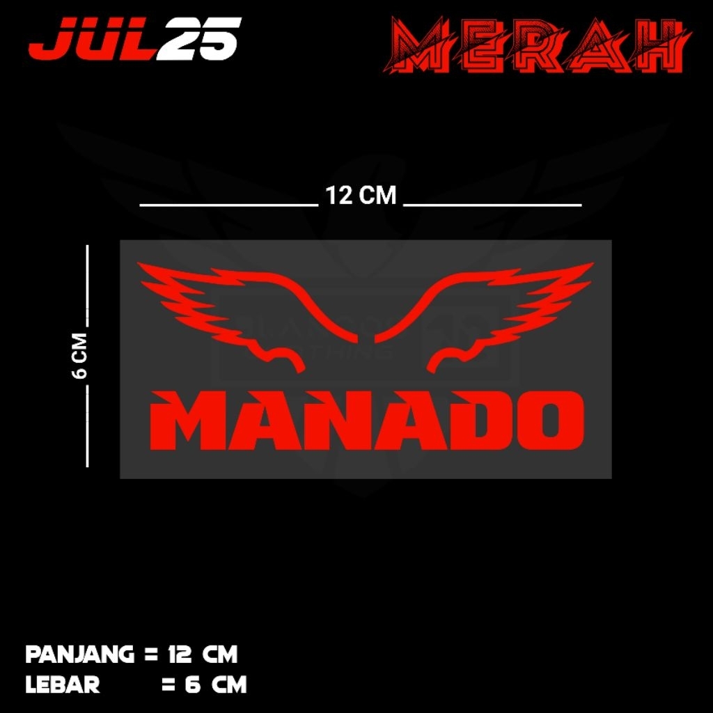 สติ๊กเกอร์ตัดด้วย MANADO / JUL25 STD WRITING