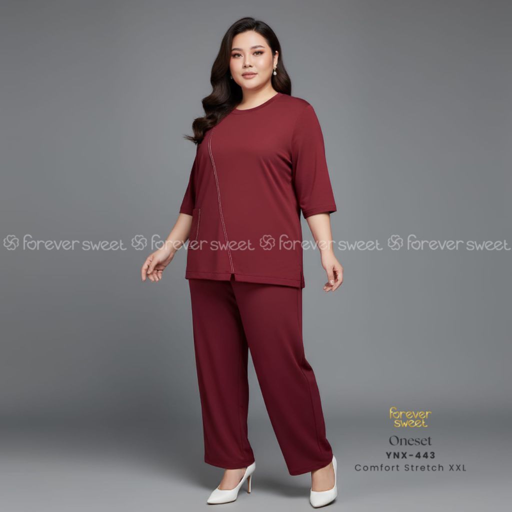ชุดนอนผู้หญิง One Set Premium - แขนสั้น กางเกงขายาว CP JUMBO XXL | FOREVER SWEET MPx 397, WX 189, RX