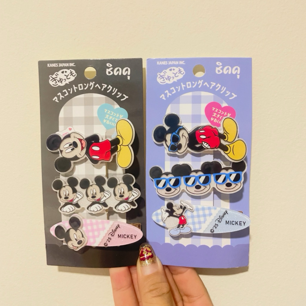 คือ 3 DISNEY SANRIO THAILAND CLIP CROSS CLIP MICKY MOUSE MINNIE MOUSE KUROMI MY MELODY TWIN LITTLE S