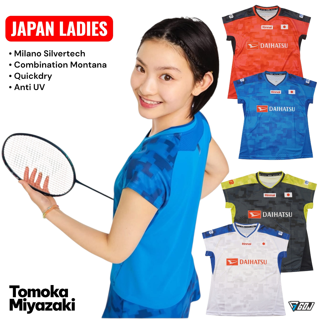 C Shida Japan เสื้อแบดมินตันสําหรับผู้หญิง 2026