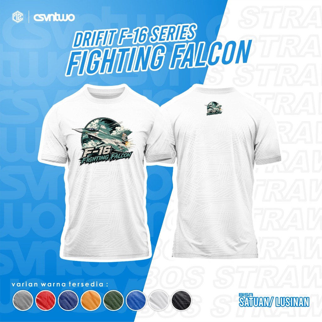 F-16 เสื้อยืด Fighting Falcon Fighter Plane Dryfit
