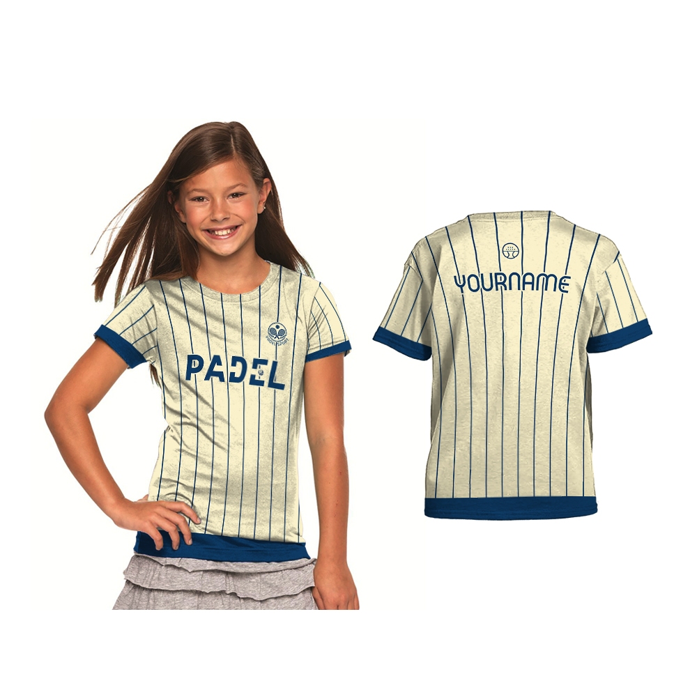 301KIDS - PADEL WOMAN 2026 Art4 เสื้อแข่งแบบกําหนดเองพิมพ์ลายเต็มรูปแบบ