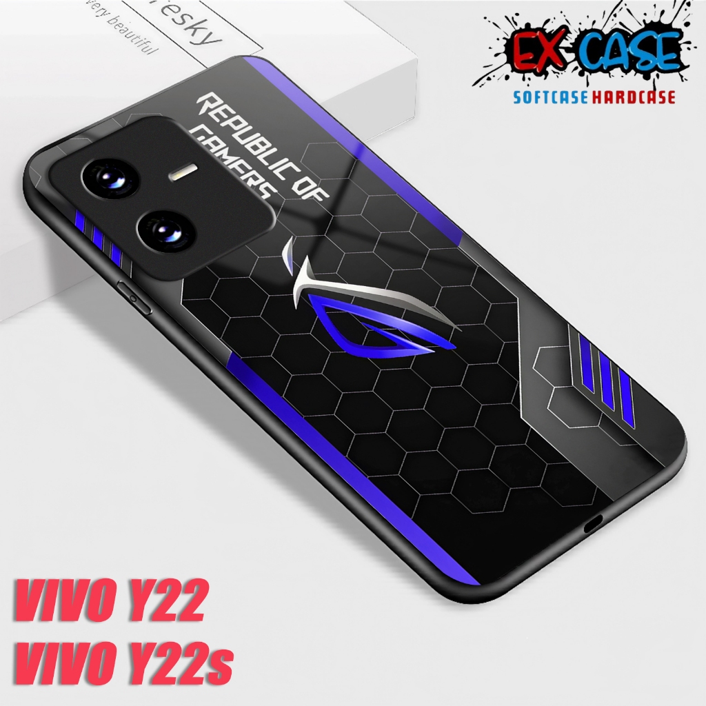Softcase Hp VIVO Y22 Casing VIVO Y22S Glossy Case เคสกระจกเงาตัวป้องกันโทรศัพท์มือถืออุปกรณ์เสริมโทร
