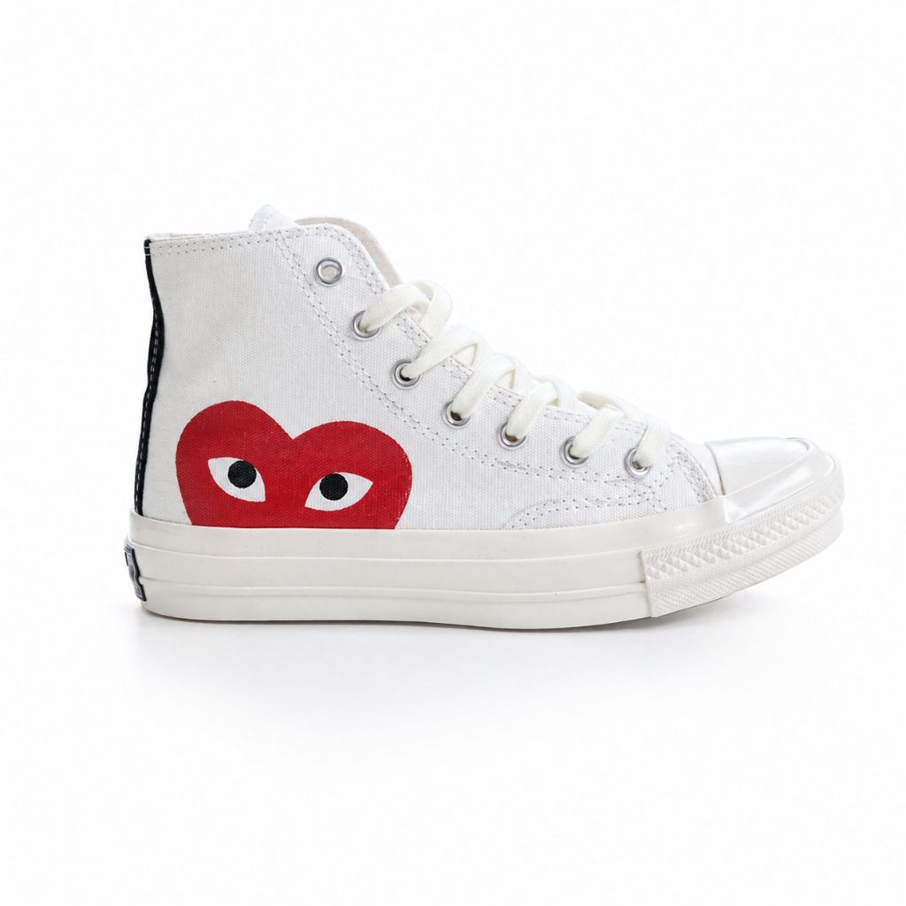 Converse hight off white cdg รองเท้าผู้ชายและผู้หญิง