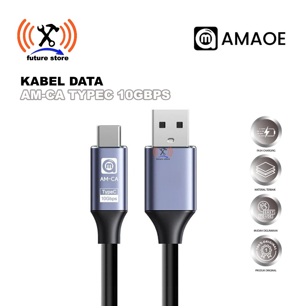 AMAOE AM-CA TYPE-C TO USB-A USB 3.1 10GBPS - AMAOE AM-CA TYPE-C 10GBPS สาย DATA ดั้งเดิม - AMAOE TYP