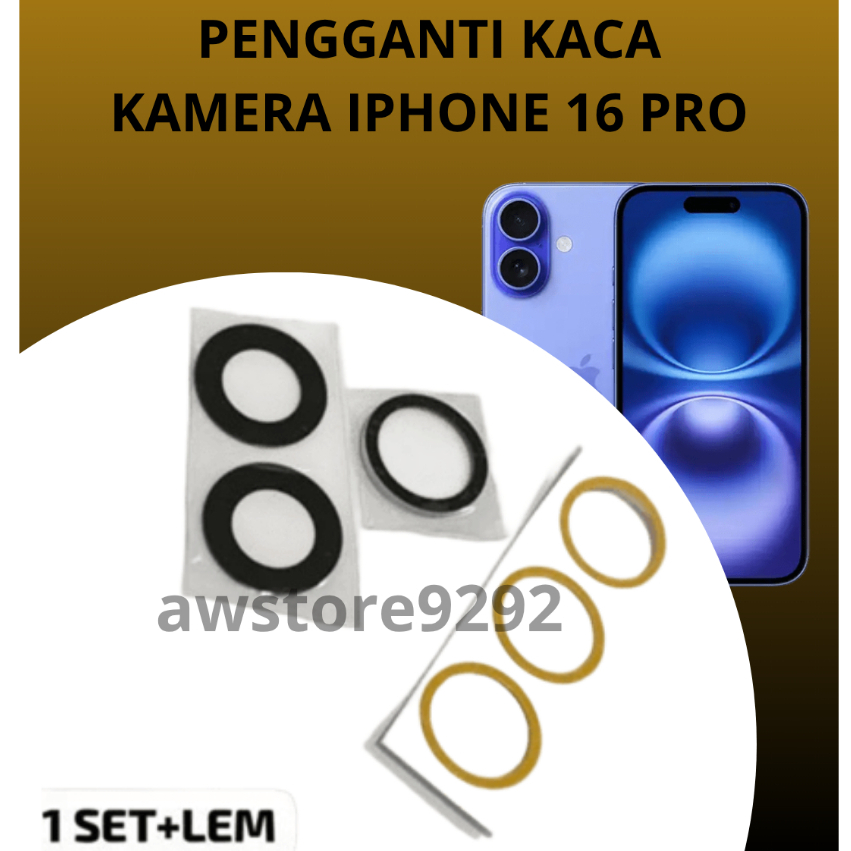 เลนส์กล้อง IPH 16 Pro กระจกกล้อง IPH 16 Pro กระจกกล้องด้านหลัง IP 16 Pro IP 16 Pro กระจกกล้อง Iphone
