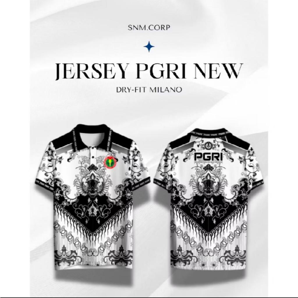 PGRI Premium Fullprint Dryfit Elegant Jersey PGRI Teacher Uniform Jersey