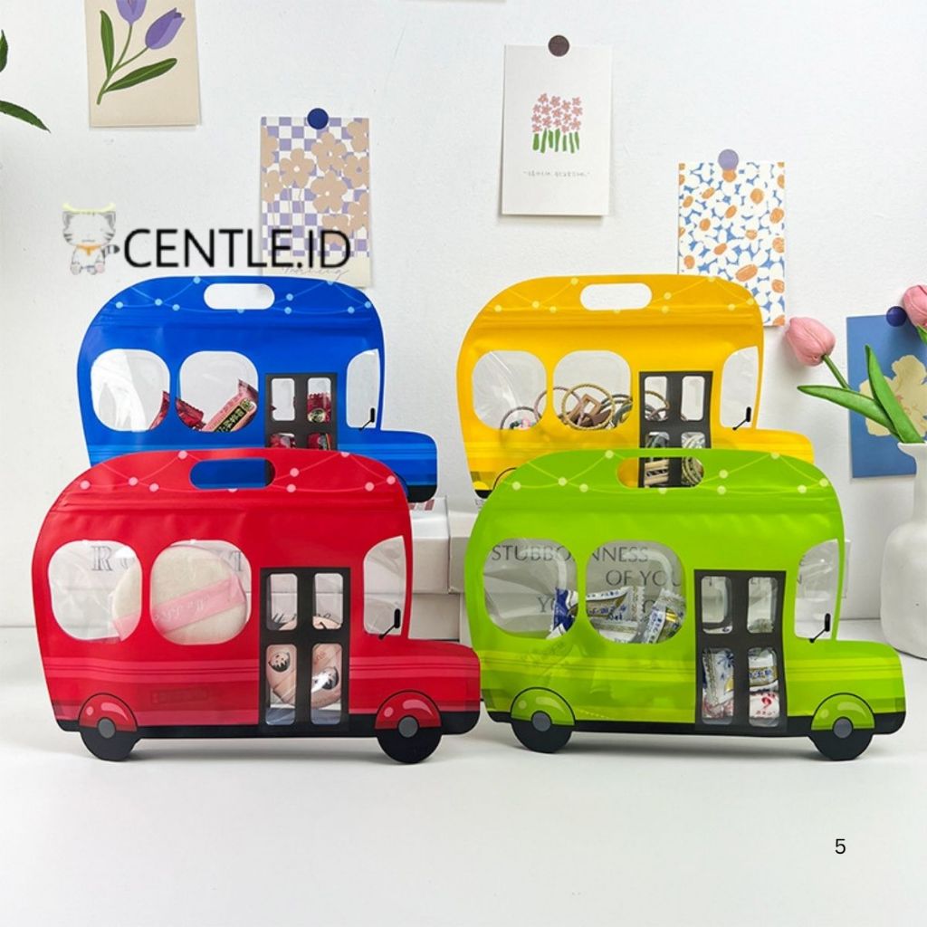 CAR ZIPPER POUCH UK 28X15 KP-1994 Cute Storage Place