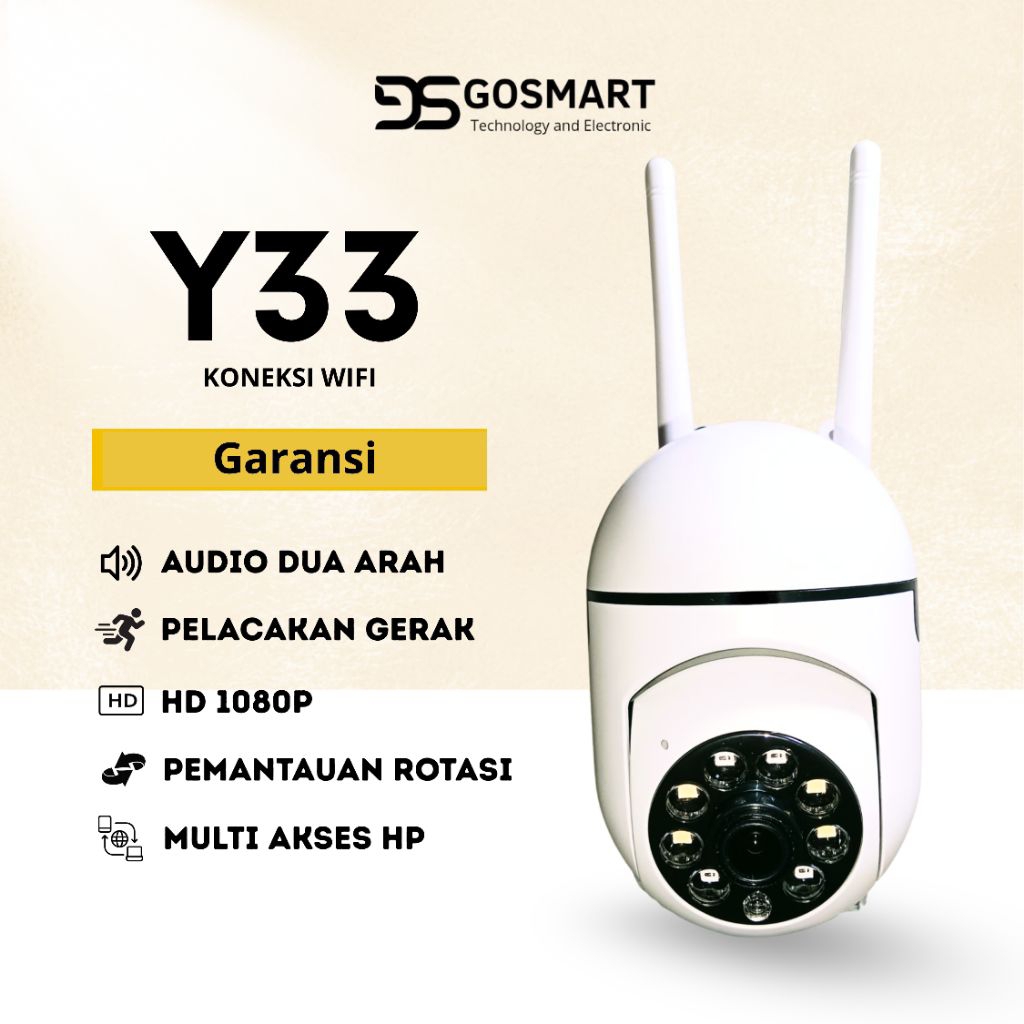 กล้องวงจรปิด V380PRO Y33 PTZ ROTATING CONNECTION WIFI INFRARED LAMP กล้องวงจรปิด