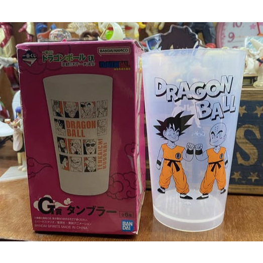 ICHIBAN KUJI DRAGON BALL GOKU KRILIN แก้วใส Banpresto