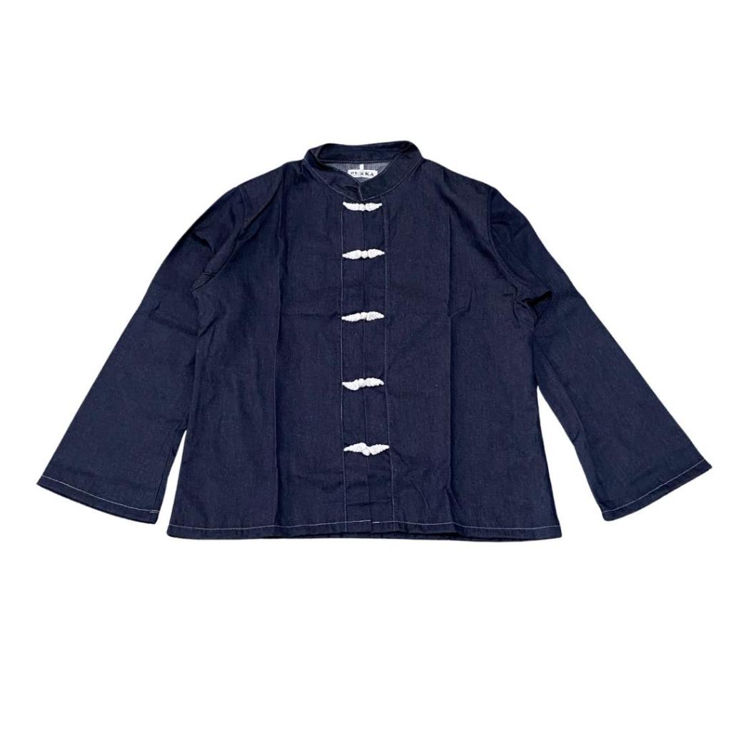Pukka - เสื้อ DENIM CHEONGSAM