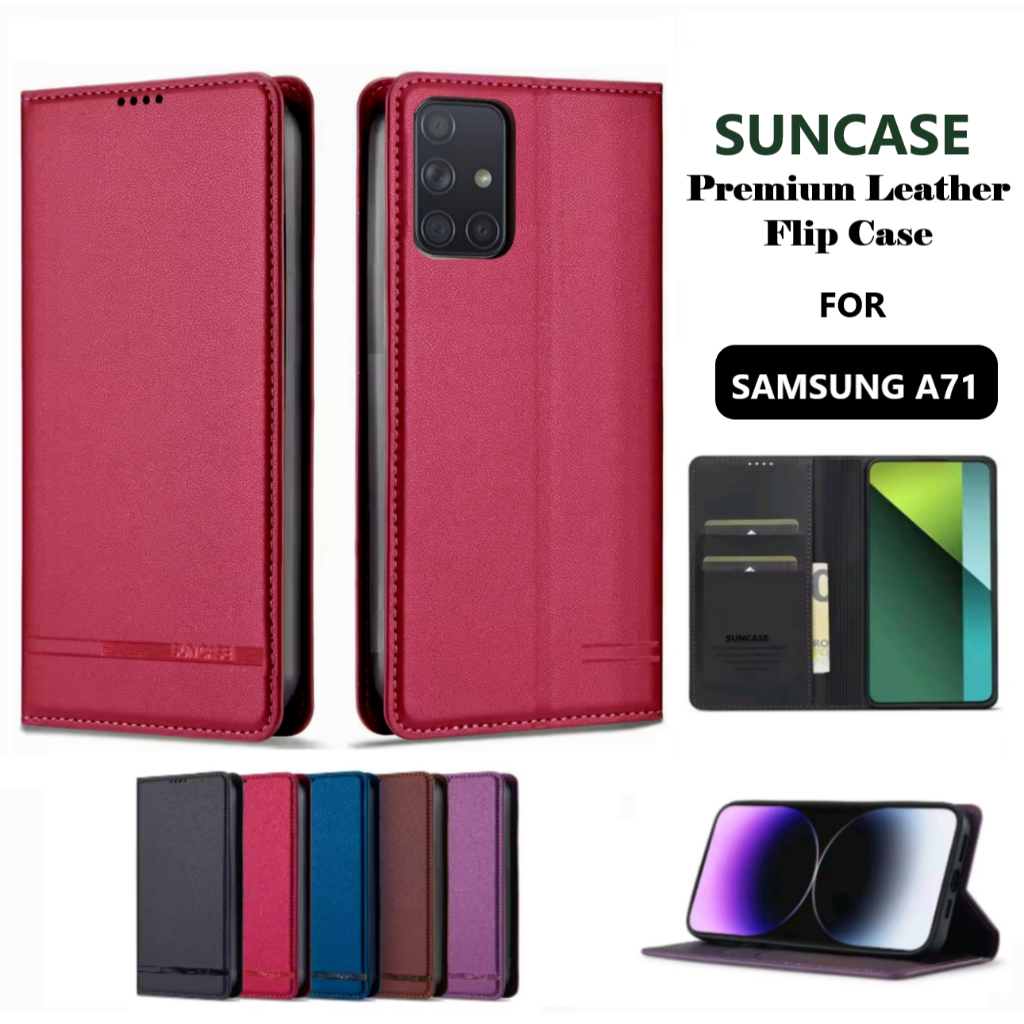Case Wallet Leather SAMSUNG A71 ปลอก hp กระเป๋าสตางค์หนัง FLIP COVER WALLET SAMSUNG A71