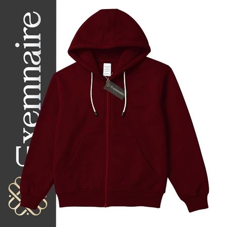 EXEMNAIRE - MENS & WOMENS HOODIE SWETER / ZIPPER HOODIE / DISTRO MENS ZIPPER HOODIE - BURGUNDY