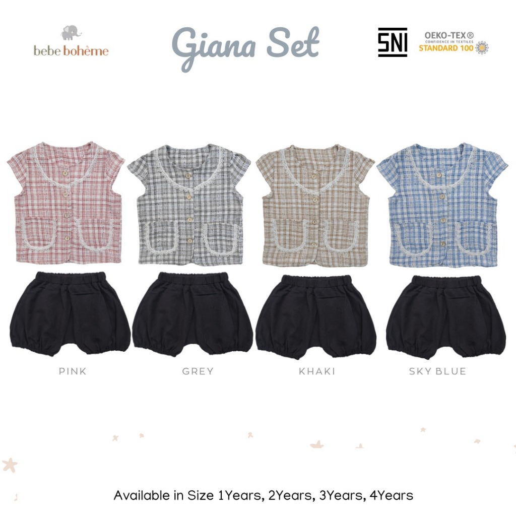 BEBE BOHEME GIANA SET / ชุดเด็กผู้หญิง