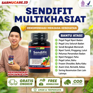 Sendifit Official Herbal Original Obat Sakit Pinggang Saraf Kejepit Nyeri Sendi Lutut Asam Urat Rematik Kesemutan Linu di Jari Tangan