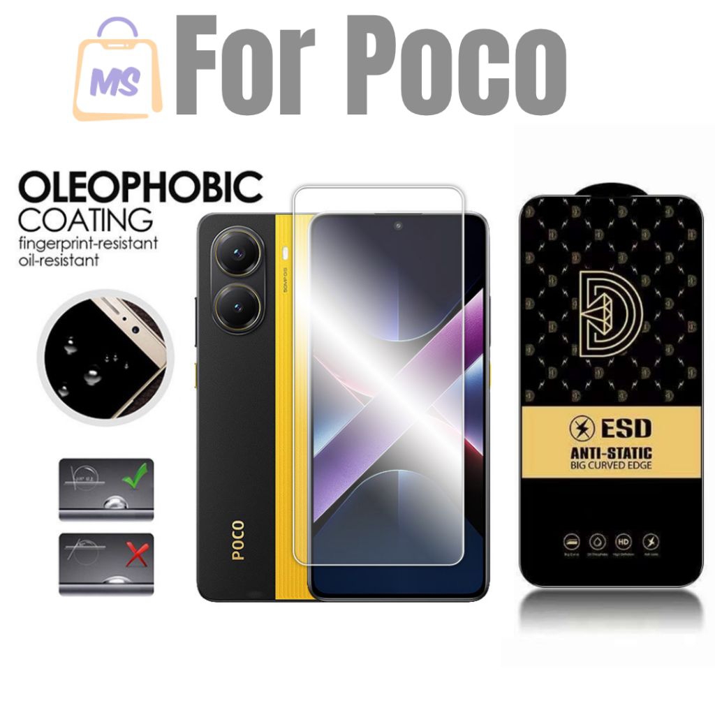 กระจกนิรภัย Anti Static Xiaomi-Poco X8 Pro Max X8 Pro X7 Pro 5G X6 5G X6 Pro 5G X5 5G X5 Pro 5G X4 P