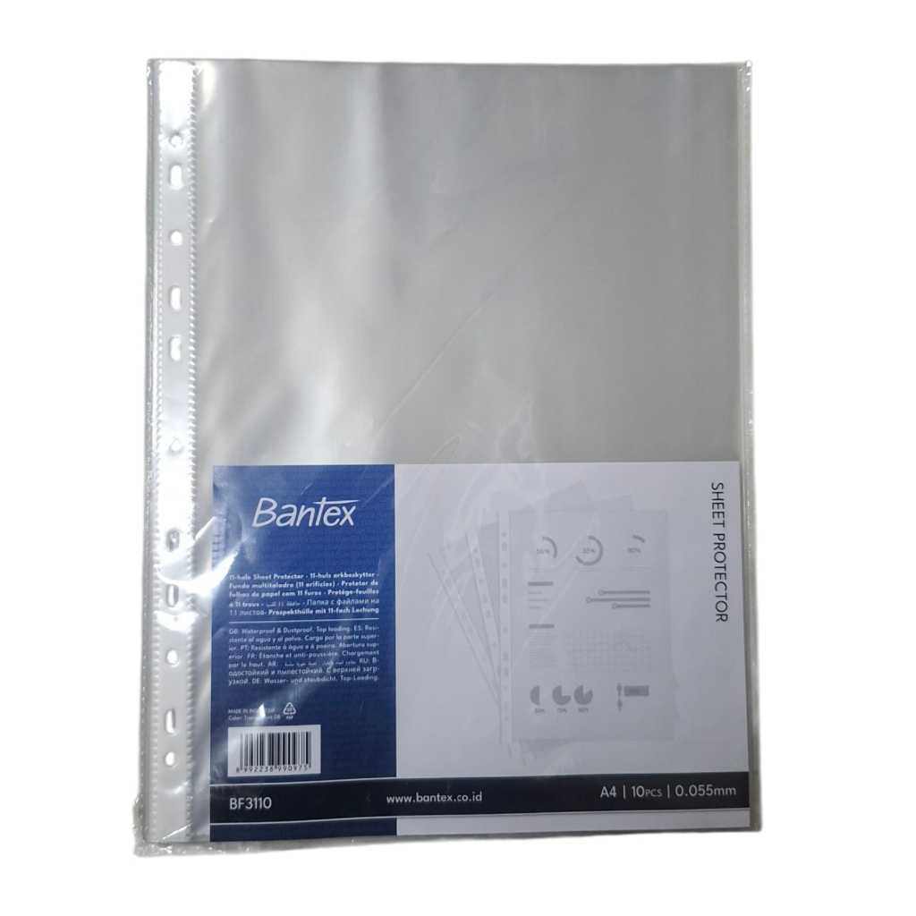 PP Pocket / Sheet Protector Bantex BF3110 A4 Size - แพ็คละ 10 ชิ้น