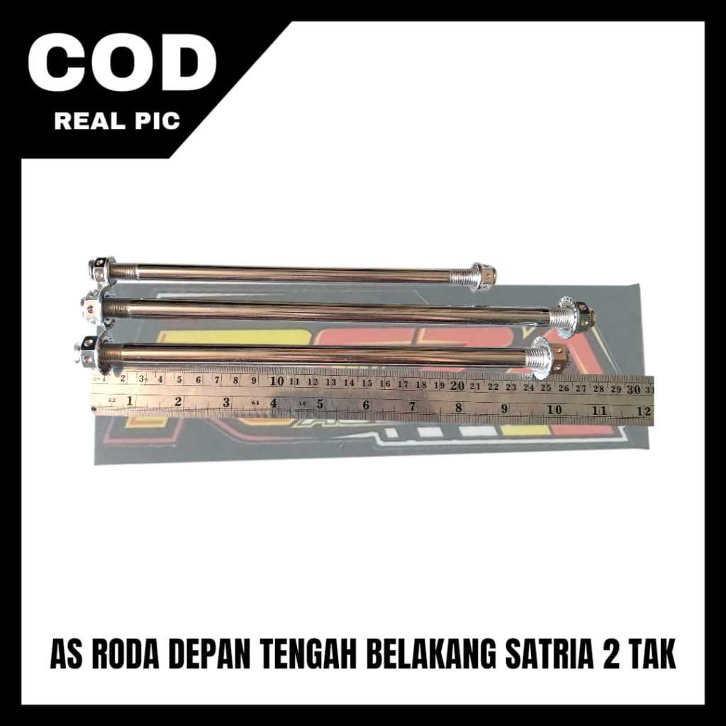 FRONT AXLE CENTER AXLE REAR AXLE SATRIA 2-STROK มอเตอร์ไซค์