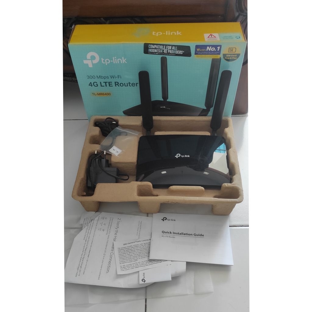 Preloved TP-LINK TL-MR6400 300Mbps Wireless n 4G LTE เราเตอร์