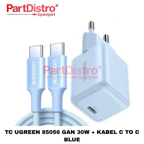 TC UGREEN 85056 GAN 30W + สาย C TO C BLUE