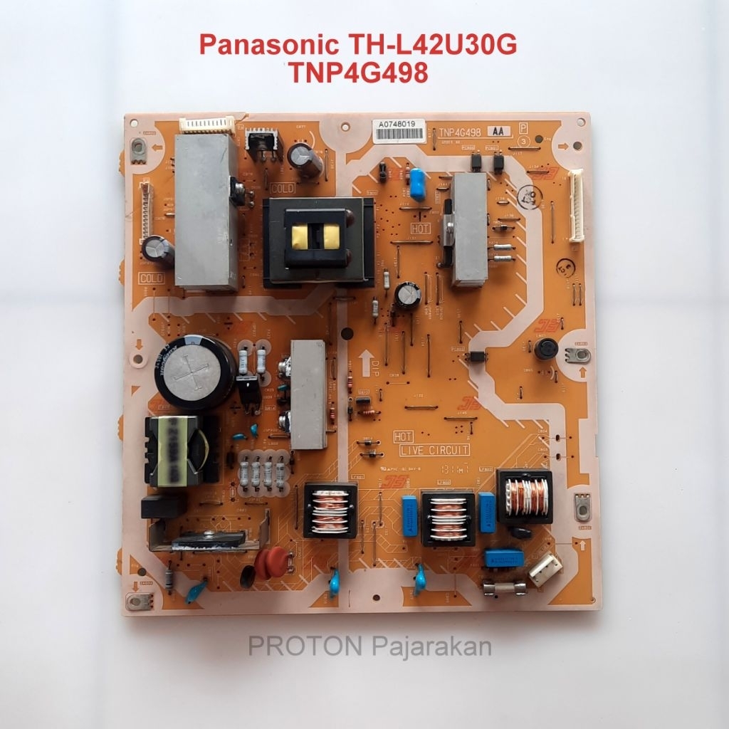 MESIN PSU LCD LED TV Panasonic Viera TH-L42U30G TH-L42U30K TH L42U30G L42U30K แหล่งจ่ายไฟ TNP4G498 ต