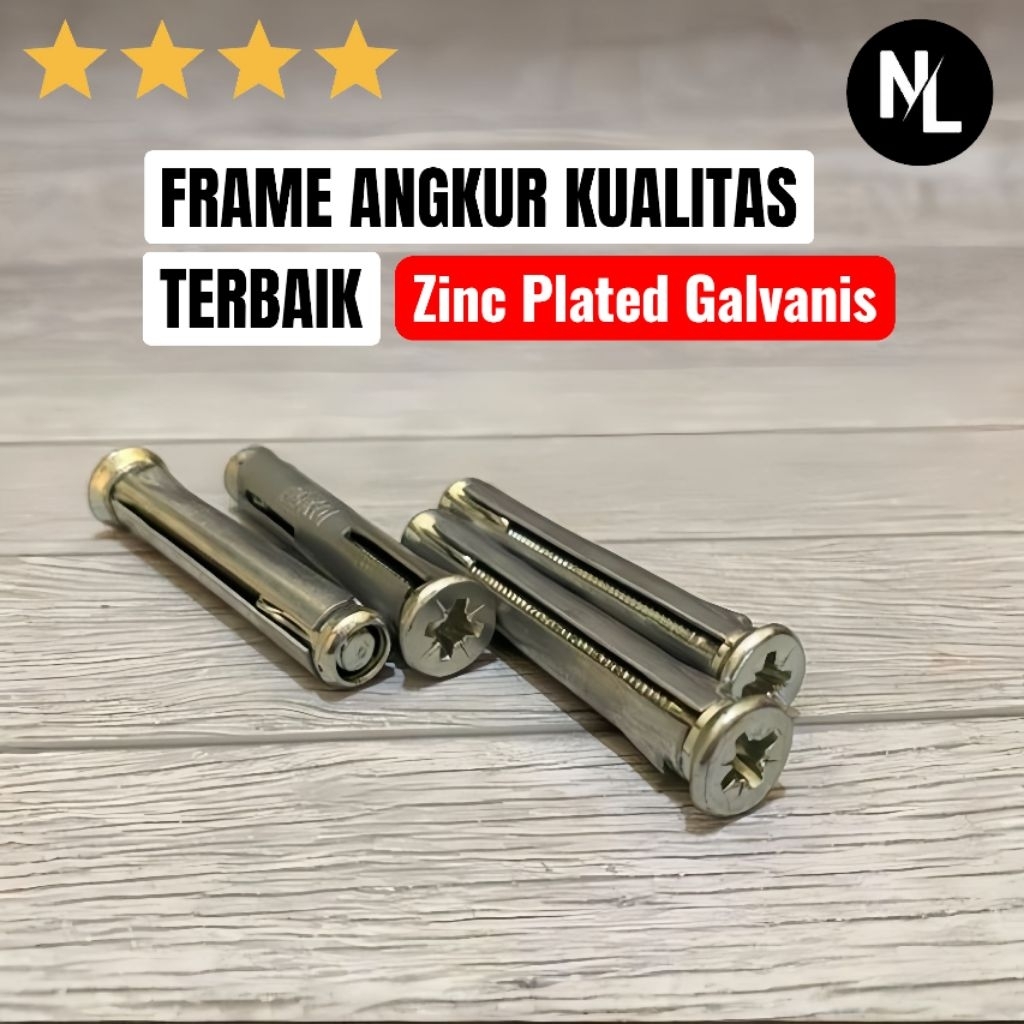 (100ชิ้น) M10X112 ANGKUR FRAME / METAL FRAME ANCHOR 10X112MM ราคาต่อกล่อง