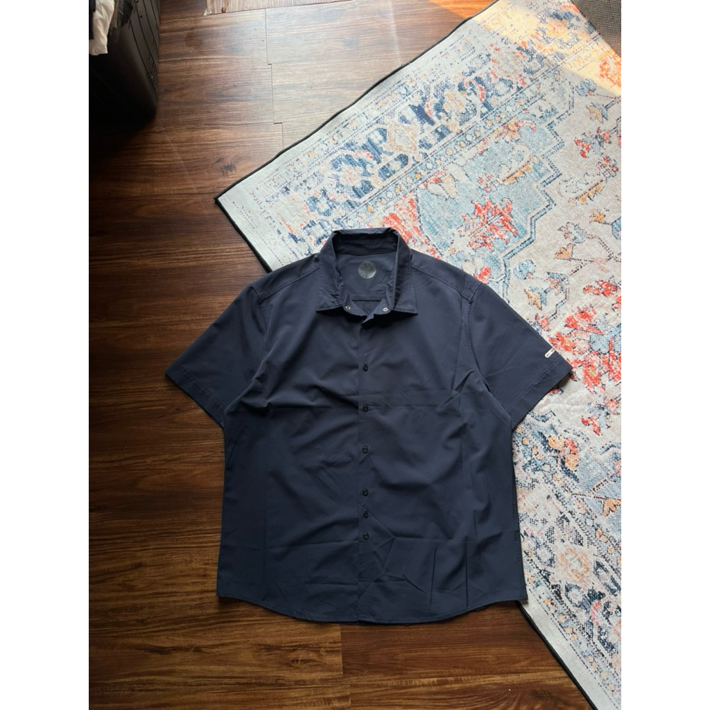เสื้อกลางแจ้ง Millet Golf Navy Waterreplant