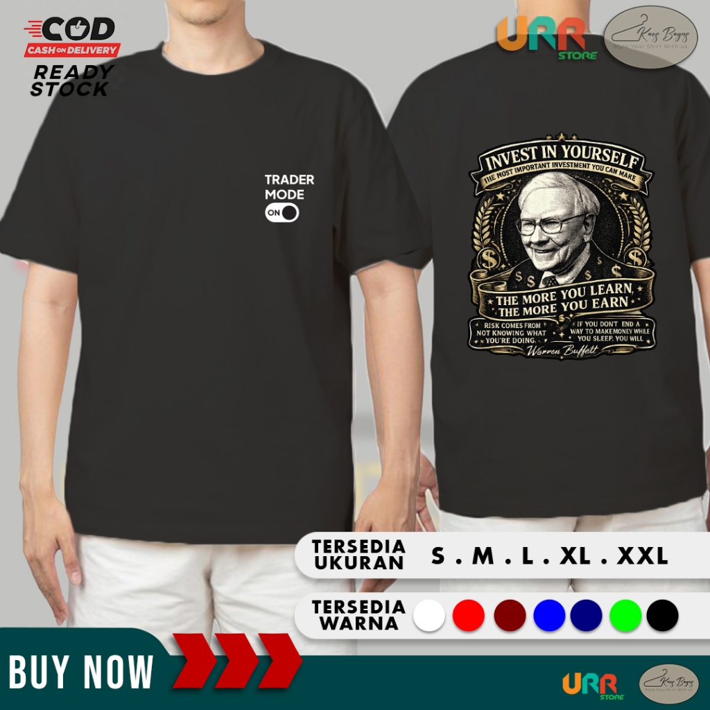 เสื้อยืด Investor Warren Buffett Quotes