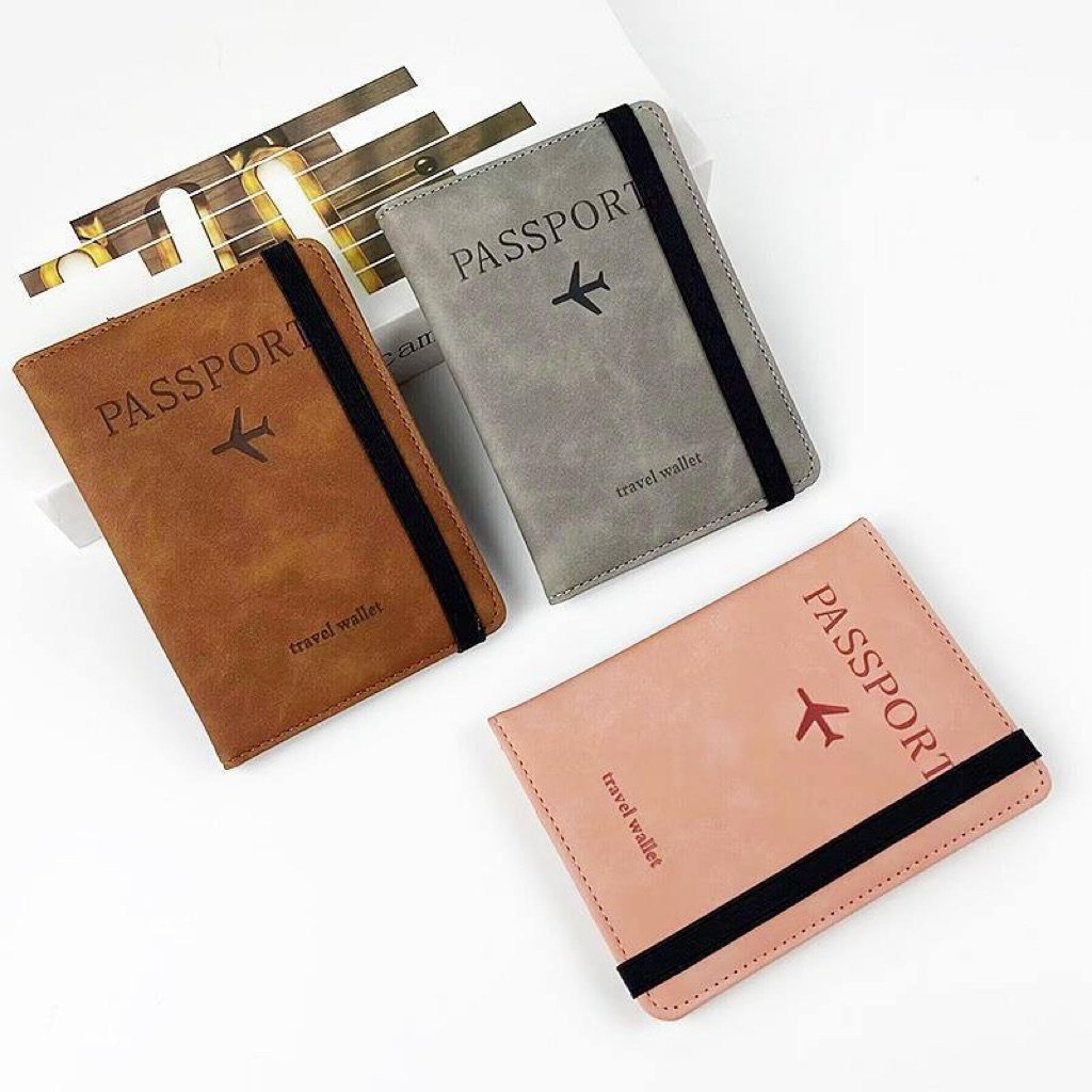 RFID PRITECTION PASSPORT WALLET PU LEATHER MATERIAL CARD WALLET COVER CARD HOLDER PASSPORT COVER PAS