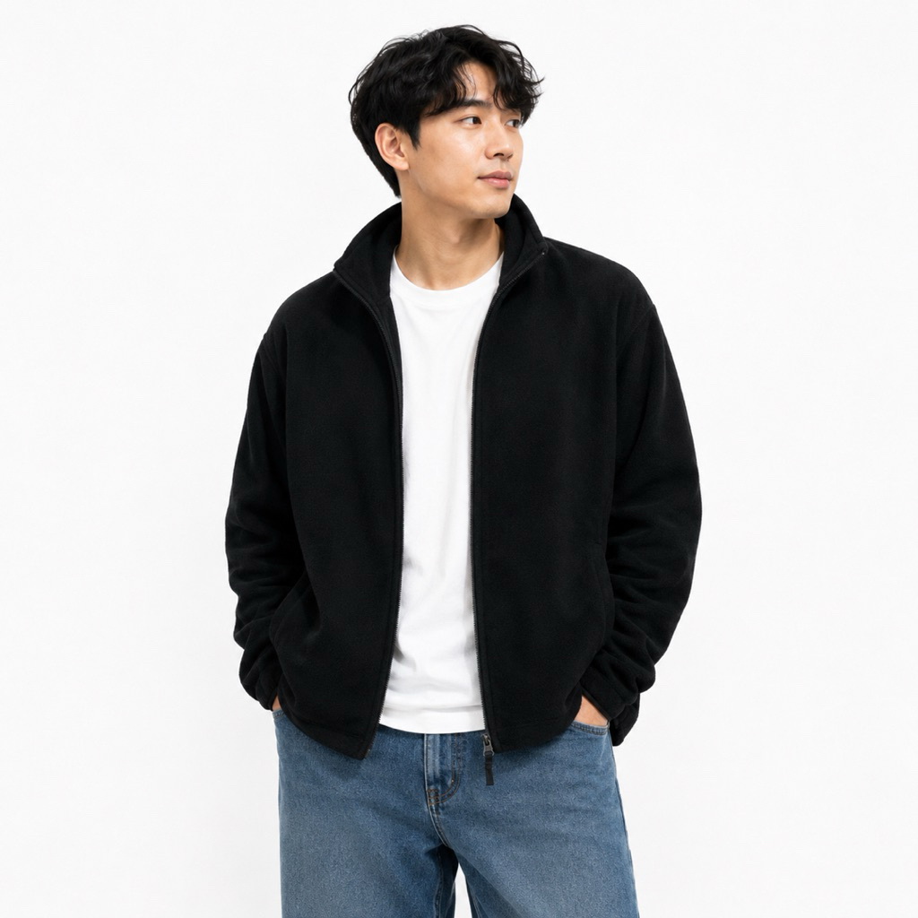 Uniqlo Fleece Polar Tech Original Casual Zipper Tracktop Jacket