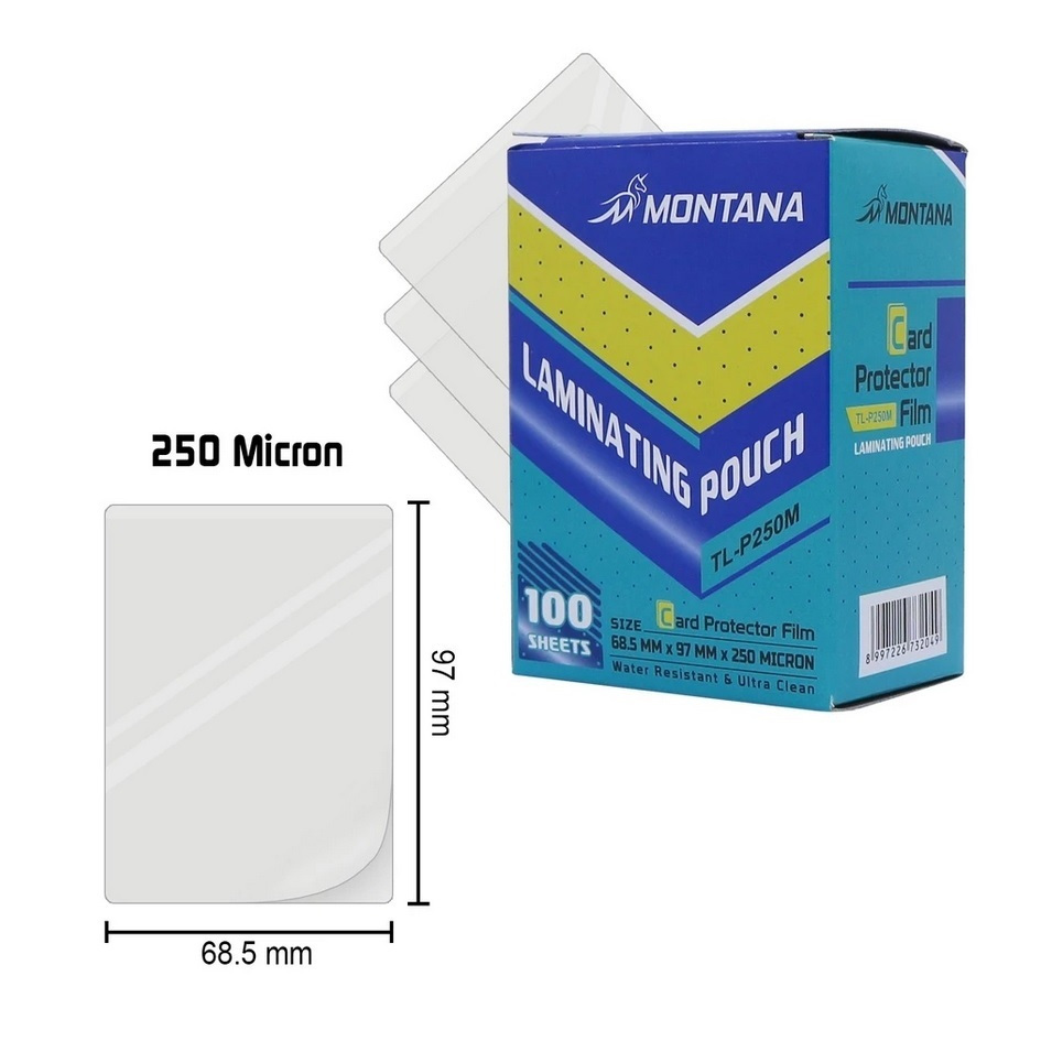 MONTANA TL-P250M ID KTP LAMINATING 1 PACK CONTAINS 100 ชิ้น