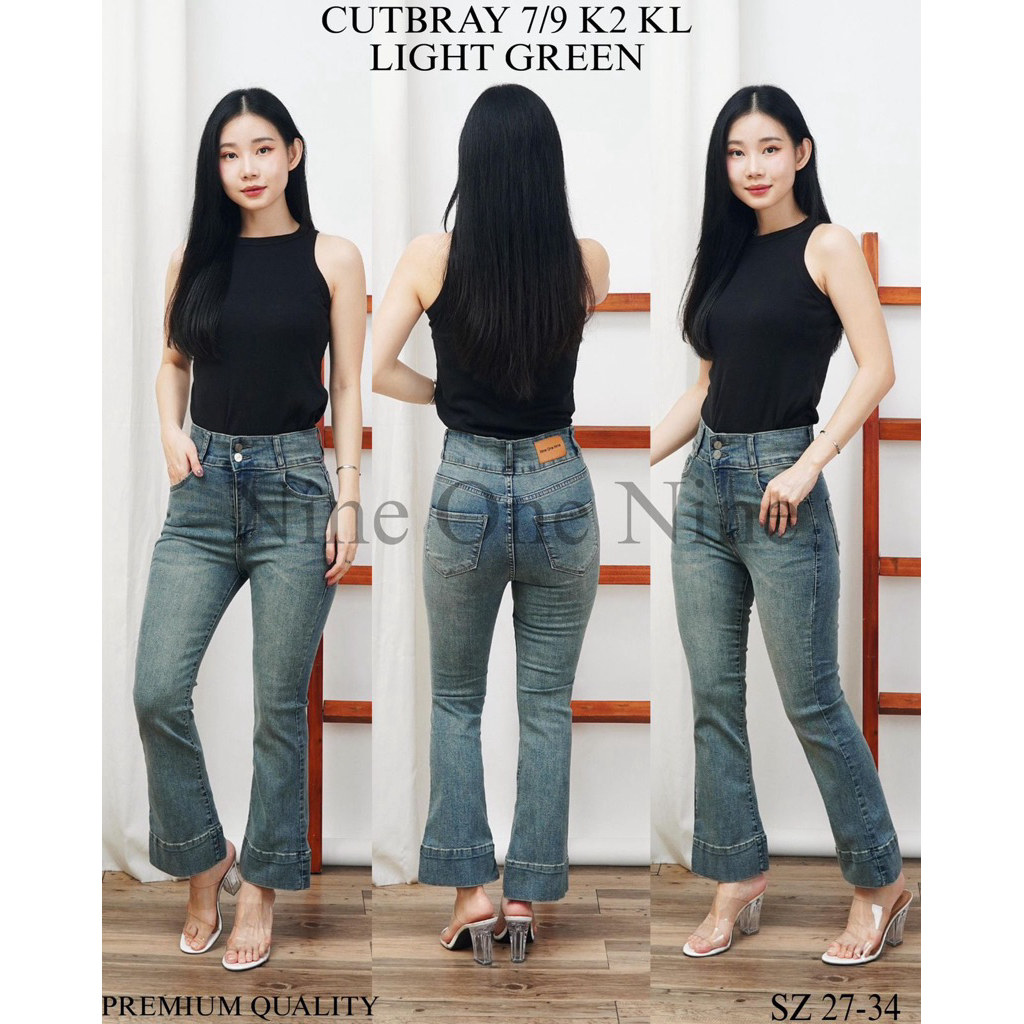 Cutbray Pants 7/9 Premium Softjeans Stretch Nine O Nine Jeans