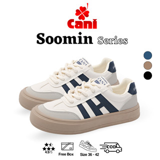 Cani "Free Box" (Size 36 - 42) Soomin Sepatu Sneakers Wanita Fashion Korea Kasual Shoes Trendy 9249