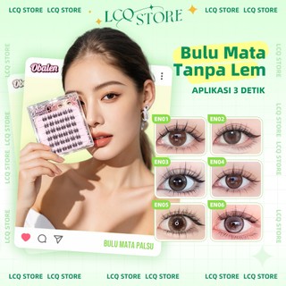 [TANPA LEM] Obalen Bulu Mata Palsu Tanpa Lem Langsung Tempel Korean Style Eyelash Extension EN