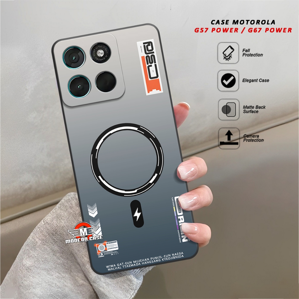 HP Softcase ซิลิโคนสําหรับ Motorola G57 POWER / G67 POWER ปลอกใหม่ 2026 - เคสโทรศัพท์คลุมทั้งหมด - ป