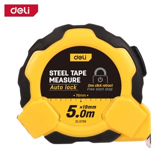 Deli Tape Measure / Meteran Bahan Karet ABS Akurat Auto Lock DL3796