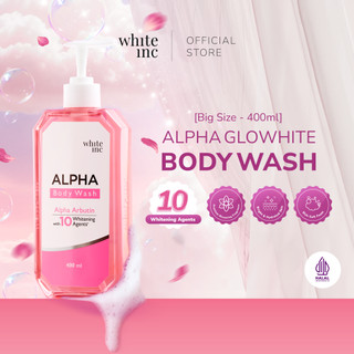 [400ml] White Inc Alpha Glowhite Body Wash | Sabun Pencerah dengan Aroma Wangi Mewah & Tahan Lama BPOM Halal Official Store