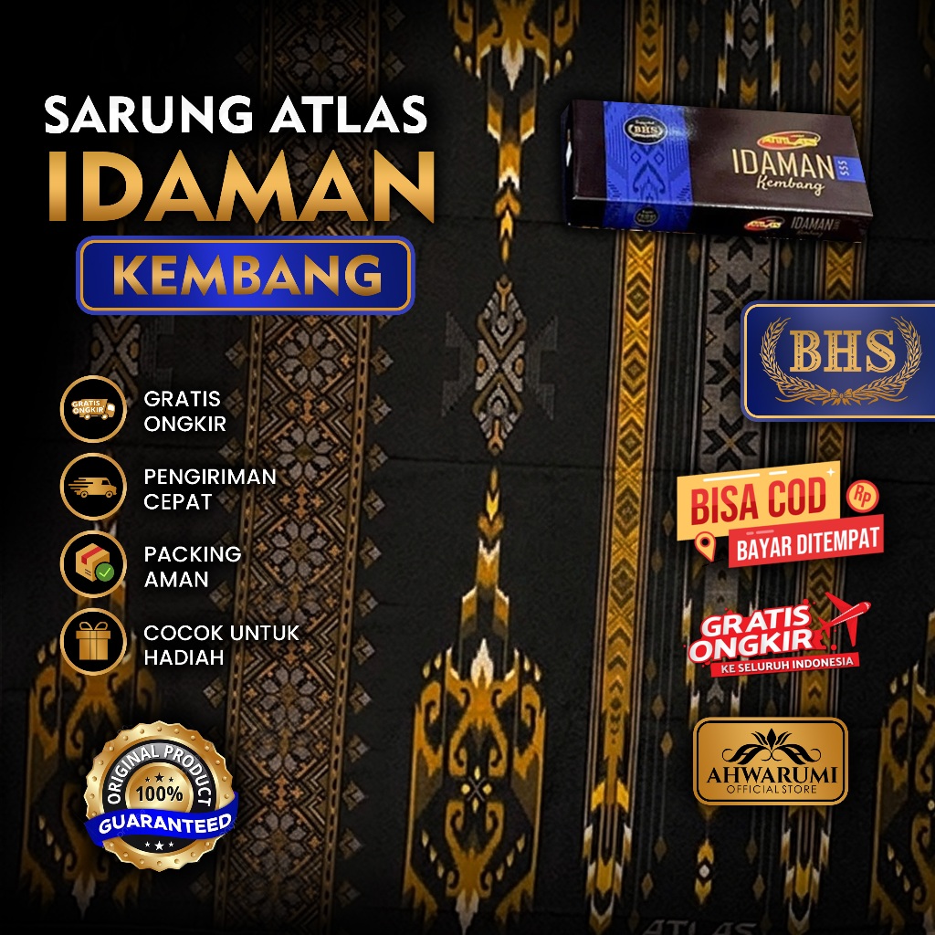Atlas Sarong Idaman Flower Motif BHS