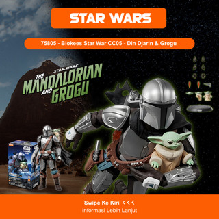[NEW] READY STOCK !! Blokees Star Wars Champion Class  Evergreen Movie / The Mandalorian CC 06 05 04 03 02 01 - Darth Vader / Stormtrooper / HAN SOLO / Luke Skywalker / Din Djarin & Grogu / Bo Katan Kryze - Model Kit