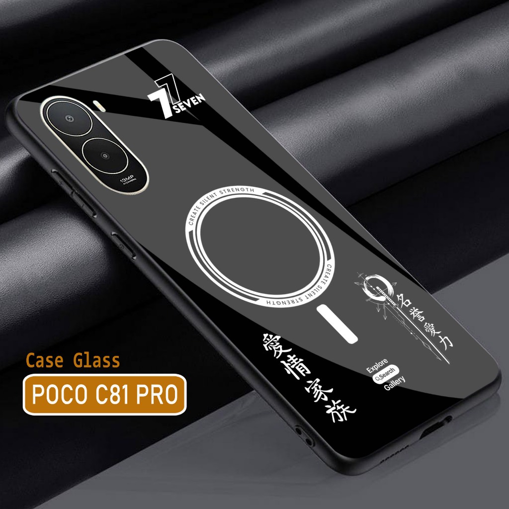 Softcase Glass Glitter Glass POCO C81 PRO - C81 PRO - POCO C81 PRO - ใหม่ล่าสุด XIAOMI - C81 PRO 202