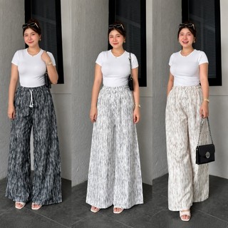 Everyday Pants - Stripe Pants - Celana Panjang Wanita Baggy Kantor Kuliah - Kulot Pinstripe - Celana Formal Casual Wanita Loose Basic