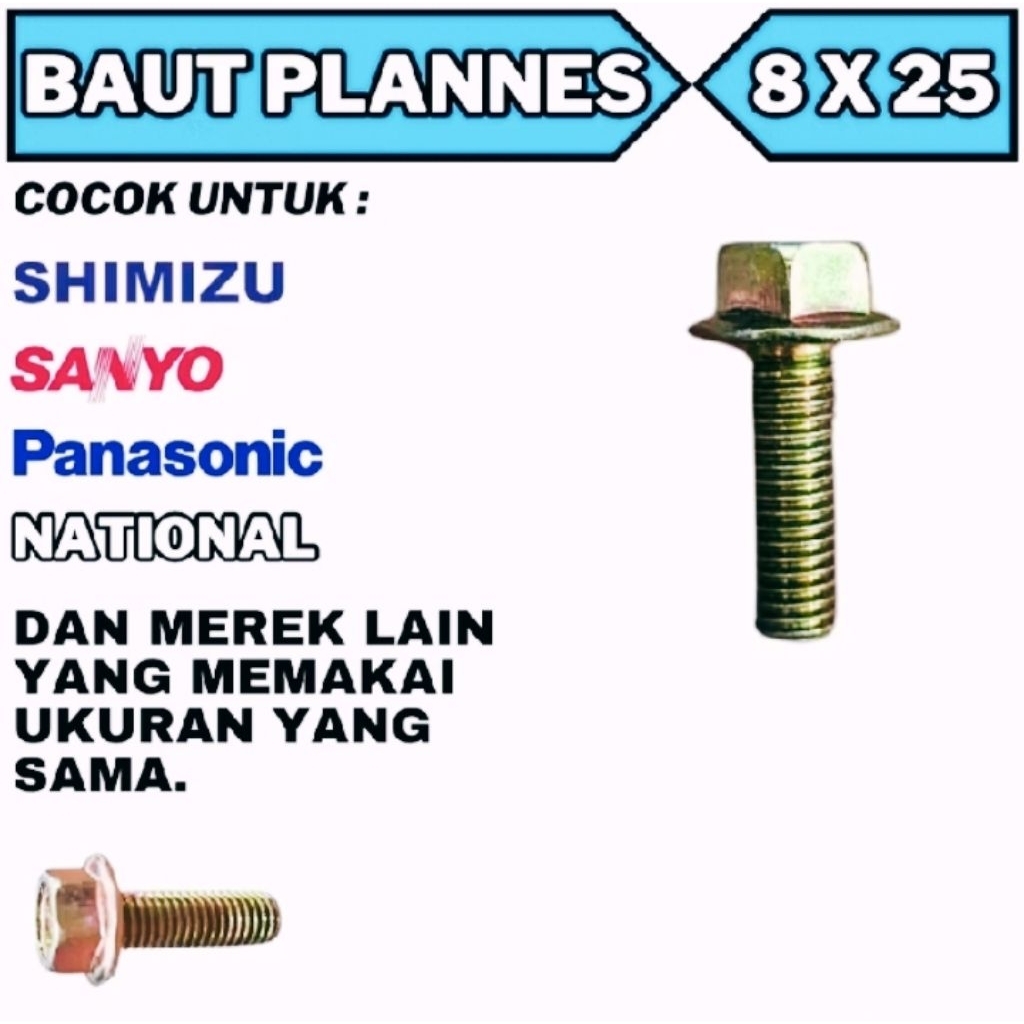 สลักเกลียว Plannes 83.525 mm