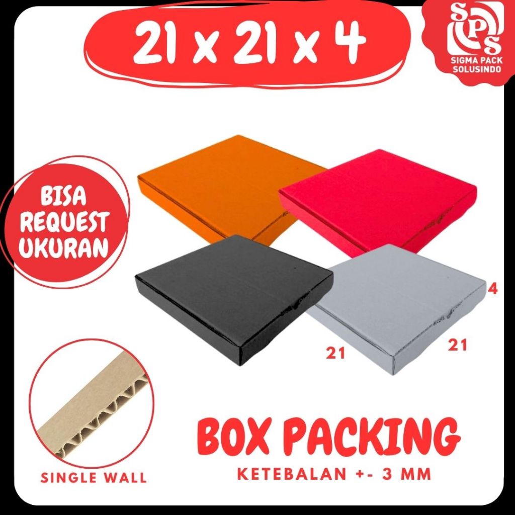 กล่อง 21x21x4 LD กระดาษแข็ง 21x21x4 LD กล่องพิซซ่า 21x21x4 LD กล่องบรรจุขัดขวางเสื้อผ้า Zigma Pack