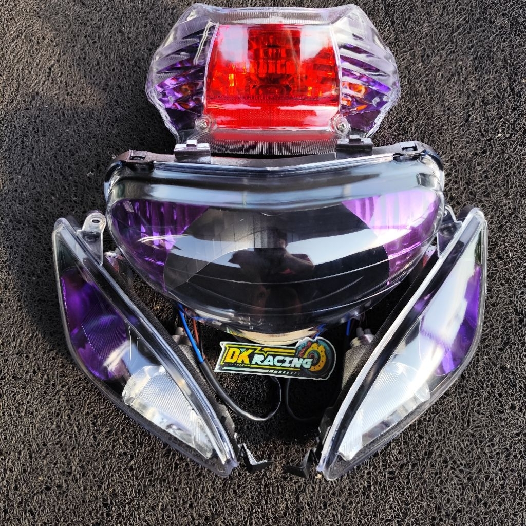 MATA แพคเกจที่สมบูรณ์ MIO SPORTY 5TL MIO OLD MIO OLD PURPLE HEADLIGHT REFLCTOR MIO SPORTY 5TL MIO OLD PURPLE FRONT SIGNAL SET MIO SPORTY 5TL MIO OLD THAILAND รุ่น 2 EYES สีม่วง COSTUME RETURN S 5TL MIO เก่า COSTUME สีม่วง