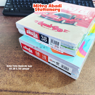 (1 PACK ISI 10) BUKU TULIS SKOLA A5 / BY SIDU 38 58 LEMBAR MOTIF COWOK CEWEK ATK ALAT SEKOLAH MURAH