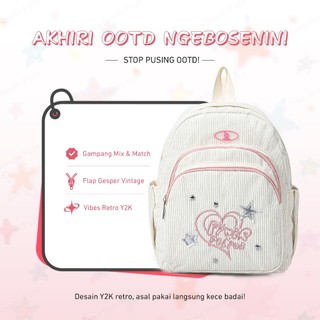 Ins Tas bahu kuning telur tas ransel mini baru yang lucu tas sekolah kecil fashion korea bag kuliah tas ransel wanita Import  Tas Sekolah  tas sekolah perempuan  tas sekolah korean style